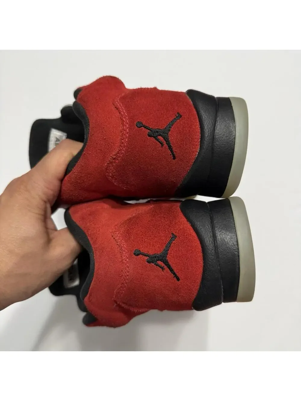 Nike Air Jordan 5 Retro Raging Bull Red Suede GS Shoes 440888-600 Size 6 - Picture 5 of 8